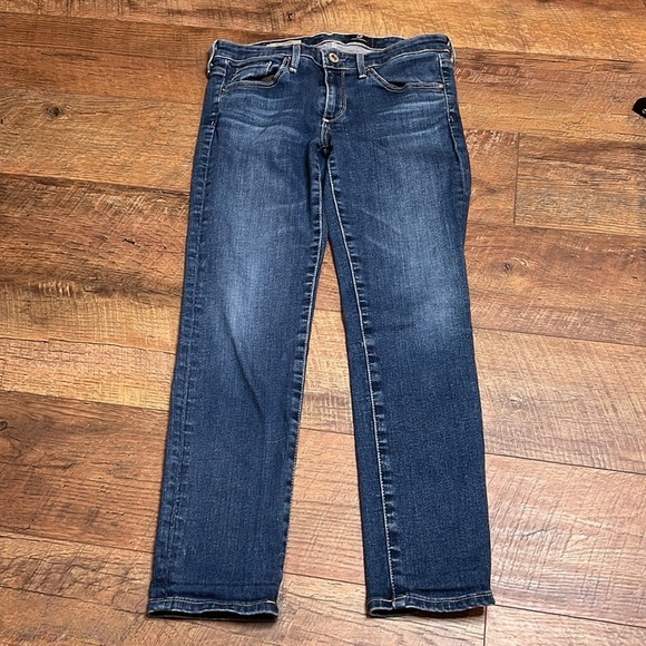 AG Adriano Goldschmidt the stilt crop cigarette crop denim jeans size 26 - Picture 2 of 13